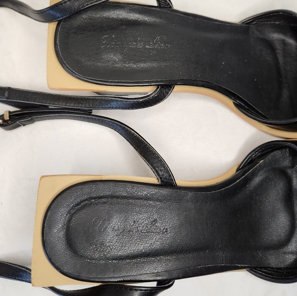 Black Leather Slingback Mules - Picture 12 of 16